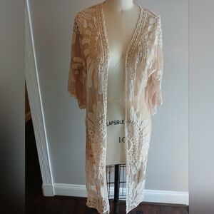 Lace coverup size small. NEW WITH TAGS. Rebellion brand. NEVER WORN
